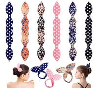 RUIJIE 6 Pezzi Chignon per Ciambella Hair Bun Maker Accessori per Capelli Riutilizzabile Spugna Schiuma Hair Styling Tools Francese Twist Bigodino Strumento Clip Panino Abile per Ragazzeper Donna