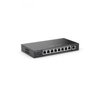 Ruijie Networks - RG-ES209GC-P switch Gestionado Gigabit Ethernet (10/100/1000) Energía sobre Ethernet (PoE) Negro