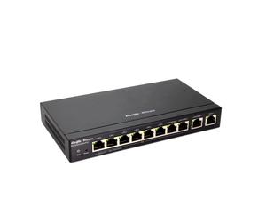 Ruijie Router PoE Reyee de 10 puertos gestionado en la nube con 8 puertos PoE+, Multi-WAN y VPN RG-EG310GH-P-E