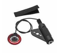 RuiJOTWAT 1 pieza de micrófono de contacto piezoeléctrico, pastilla de guitarra, zumbador, ecualizador, parche para guitarra, violín, ukelele, etc. Longitud del cable: 40 cm, rojo