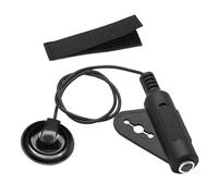 RuiJOTWAT 1 pieza de micrófono de contacto piezoeléctrico, pastilla de guitarra, zumbador, ecualizador, parche para guitarra, violín, ukelele, etc. Longitud del cable: 40 cm, negro