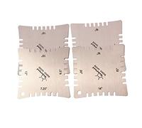 RuiJOTWAT 4 medidores de radio con muescas para guitarra Medidores de radio con muescas para medir el radio del diapasón con cuerdas