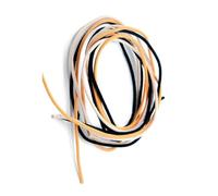 RuiJOTWAT Alambre de guitarra reverso encerado, estilo vintage, recubierto de tela, para guitarra eléctrica, 3 metros (8,3 cm - blanco, 8,3 cm - negro, 8,3 cm - amarillo)