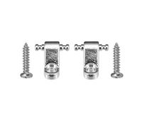 RuiJOTWAT Juego de 2 guías de retención de rodillos para árboles de cuerdas de guitarra eléctrica para Fender American Strat Tele ST TL Silver