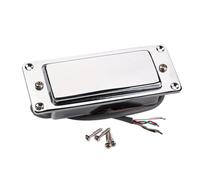 RuiJOTWAT Pastilla de puente para guitarra Mini Humbucker LP para Les Paul, Echo Organ y Cigar Box Guitar, cromada