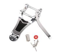 RuiJOTWAT Puente de vibrato y trémolo para guitarra de jazz B7 para Gibson Bigsby ES355 Epiphone plateado