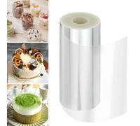 Ruikcoll Lámina para Bordes de Tartas, Rollo de Acetato Transparente, espesante, lámina para Tartas Muy Transparente, lámina de Acetato, Reutilizable (15cm10m)