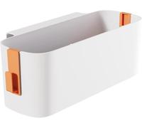 Ruikcoll Organizador de cama colgante naranja, cestas colgantes con 2 ganchos desmontables, resistente y práctico para mesita de noche, para dormitorio, familia y oficina