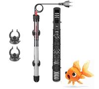 Ruikdly Calentador de acuario, 200 litros, 200 W, elemento calefactor para acuario, calentador de acuario ajustable con ventosas, termostato impermeable, elemento calefactor para cuenca de peces y