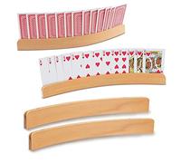 Ruikdly Soportes para Cartas de Juego 2 Piezas Soporte para Naipes Manos Libres Diseño Curvo Sujeta Cartas para Puente, Go Fish, Uno，Juego Cartas，Uegos de Mesa para Niños y Personas Mayores