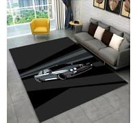 RUILBJM Coche Alfombra, Neón Graffiti Genial Coche Deportivo Patrón, Sala de Estar Carpet Grande, Teenager Room Non-Slip Mat, Dormitorio Cocina Balcón Pasillo Franela Alfombra (Color 11,100x150cm)