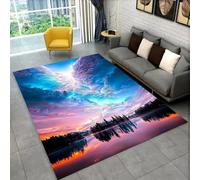 RUILBJM Silla Gamer Alfombra, Juegos Jugador Adolescente Dormitorio Antideslizante Alfombra, Protector Suelo Escritorio, 3D Tornado Huracán Tormenta Sala de Esports Cool Rug (Pink,60x90cm)