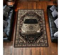 RUILBJM Teppich 3D Auto Motiv Persischer Stil, Antirutsch Waschbar Kurzflor Teppich für Wohnzimmer Schlafzimmer Flur Arbeitszimmer Büro Innenbereich (Color-1,160x230 cm)