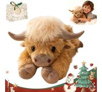 Ruileyou Cute Cartoon Highland Cow Cuddly Toy, Weighted Highlands Cow Plush for 35/45/55CM, HighlandCow Plush for Boys & Girls, Birthday, Christmas & Easter Present (55 CM)