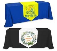 Ruilidesg Camino de Mesa Personalizado con Logo/Texto de Empresa - Mantel Personalizado para Bodas, Cumpleaños, Fiestas, Aniversarios, Ferias y Eventos de Proveedores (Tablecloth-27x72in)