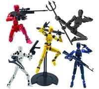 Ruilidesg (Montaje Completo) 3D Impreso Figura T13, Dummy 13 Figura de Acción, Titan 13 Robot 13 Figura de Acción Decoraciones de Escritorio para los Amantes del Juego.