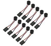 RuiLing Paquete de 10 Mini Altavoces de Enchufe de 4 Pines para computadora de Escritorio, Placa Base de PC, código Interno, Alarma de pitido
