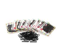 Ruilogod 10 paquetes de bandas elásticas negras para el pelo de goma para el pelo (id:fd a41 e4 b24 177