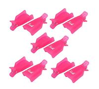 Ruilogod 10 unids de plástico Nail Art Soak Off Cap Clip Remokers Polish Remover Red (id: 83c 2a6 389 68d 709