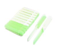 Ruilogod 12 PCS LIGHT GREEN blancopuro PLÁSTICO PLÁSTICO PEGO ROTORADO Rizado para dama