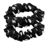 Ruilogod 2 PCS Punto de Punto blancopuro Patrón Elástico Bandas de Playos de Panalones Black For Ladies