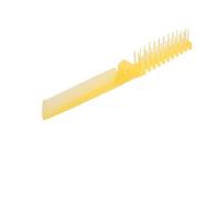 Ruilogod 2 unids Lady Clear Yellow Fishbone en forma de 2 vías plegable cepillo de pelo recto peine (id:7d d19 ed 997 d01