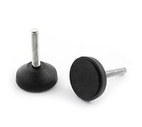 Ruilogod 2 unids M6 x 30 mm Pie de nivelación de barra ajustable roscada para mesa de silla