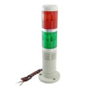 Ruilogod 24V AC/DC Industrial Red Green LED LED Torre Lámpara Flash Light