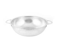 Ruilogod 26cm DIA TONO DE PLATA SILVERA DE ACERO INOXIDABLE NUTOS DE FRUTOS DE FRUTAS DE DRENABLE