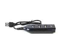 Ruilogod 4-Outport High Speed 480Mbps USB 2.0 Hub Splitter Adaptador 45 cm Cable Negro