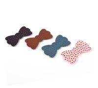 Ruilogod 4 PCS Headwear Ornament Bowknot Design Pegatina de pelo marginosa colorida para la señora