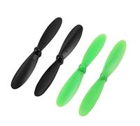 Ruilogod 4 UNIDS PLÁSTICO DE PLÁSTICO 2 VANES PROPELER 55mm DIA NEGRO GREEN PARA DIY RC Boat Airplane Juguete