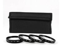 Ruilogod 46mm Macro Close Up Lens +1 +2 +4 Kit de filtro +10 para cámara SLR DSLR