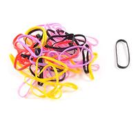 Ruilogod 47 PCS Color Colorido Panipolla de cola de caballo de caucho, mini para la señora de la niña