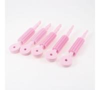 Ruilogod 5 PCS rosa esponja esponja material ondas permanentes de pelo para damas