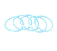 Ruilogod 5 piezas de las señoras de la cola de caballo del sostenedor del cielo azul elástico lazos del pelo de la cuerda