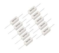 Ruilogod 5W 15 OHM resistencia de potencia resistencia de cemento de cerámica Plazo axial 10 PCS blancopuro