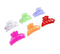 Ruilogod 6 PCS DOT PRINT PINTURA DINEROS MULTICOLOR PLÁSTICO DE PANTALLAS DE PANTALLAS PARA LADY