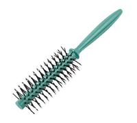 Ruilogod 7.6 "largo mango de plástico verde oscuro cepillo redondo pelo rizado belleza peine (id:a4 4f0 4e 7b0 ee1