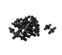 Ruilogod Accesorios de riego Tubería de riego Connecto r Adaptador 6mm Dia 20pcs