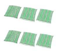 Ruilogod Almohadilla limpiadora de bloques de limpieza para taza, color verde, 6 unidades (id: 25f 33c 6b7 0f4 e40