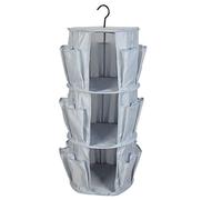 Ruilogod Armario de pared redondo con 3 compartimentos para colgar, color gris (id: 6a8 6c0 111 801 a88