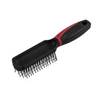 Ruilogod Asas de plástico plana en forma de rectángulo portátil peine del cepillo de pelo rosa Negro (id: 0e1 2d6 364 ca9 fd4