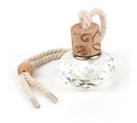 Ruilogod Auto de la decoración amarillenta de la Trenza de Nylon Correa Claro Perfume Colgante Fuera de la Florida