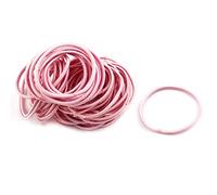 Ruilogod Banda elástica de goma para el pelo para niñas, 50 unidades, color rosa (id: 4d2 d02 4c4 086 b5c