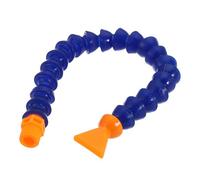 Ruilogod Boquilla plana manguera de tubo de refrigerante de aceite de agua de plástico flexible 28cm