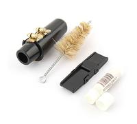 Ruilogod Boquilla Saxa Saxofón Boquilla Limpieza Brocha Bambú Reed Cork Grasa 4 en 1