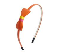 Ruilogod Bowknot acento detalle marco metálico diadema de naranja para damas (id: b06 a4d f63 dbd ec6