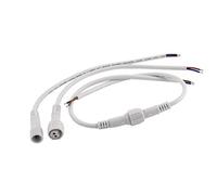 Ruilogod Cable de tira de luz AC 300V LED Macho a prueba de agua al conector hembra 2pcs