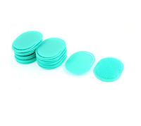 Ruilogod Cepillo de masaje ovalado para el cuero cabelludo del cabello, 4 pulgadas de largo, 20 unidades, verde azulado